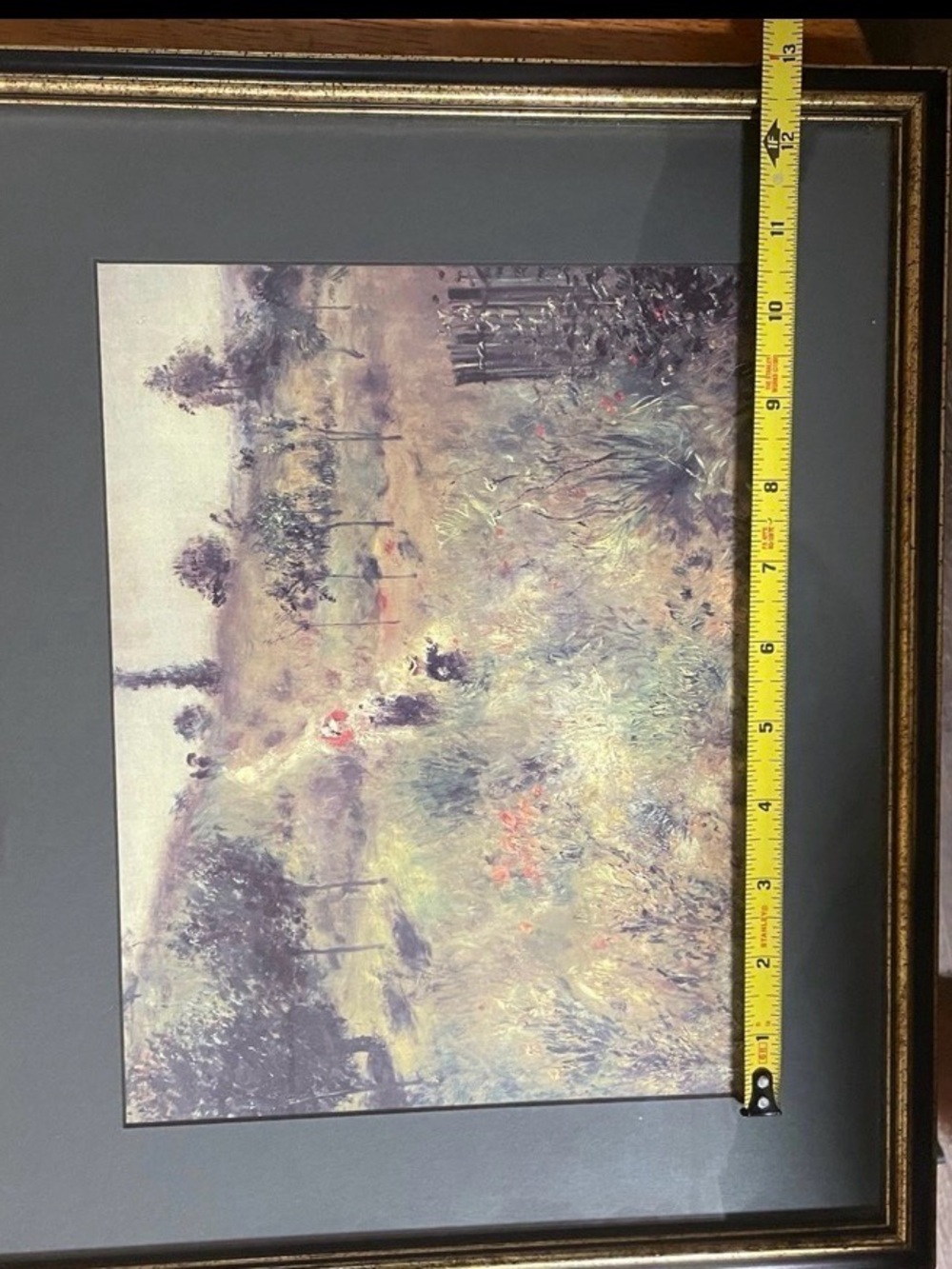 Frame Vintage Meadow Print in Green and Gold Tones - Picture 8 of 11